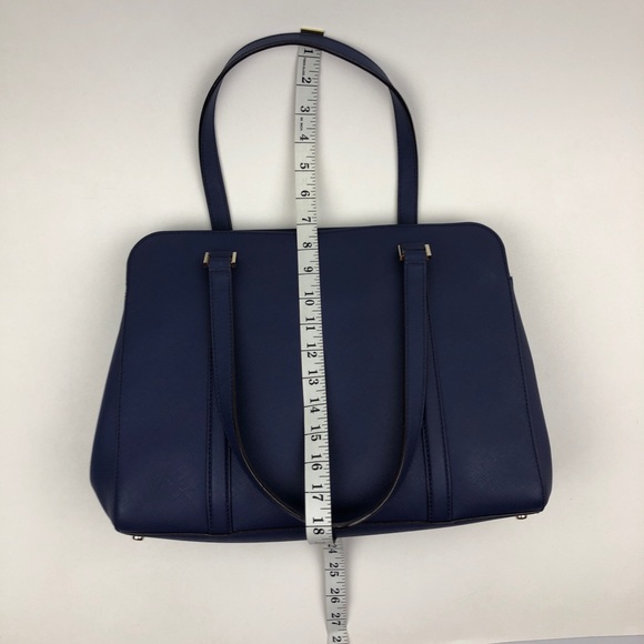Kate Spade Newbury Lane Jules Navy Leather Tote - Picture 6 of 8